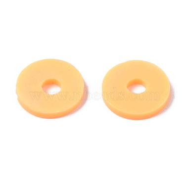 Flat Round Eco-Friendly Handmade Polymer Clay Beads(CLAY-R067-10mm-15)-6