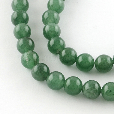 8mm Round Green Aventurine Beads