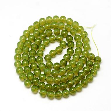 Baking Paint Glass Beads Strands(DGLA-Q023-6mm-DB21)-2