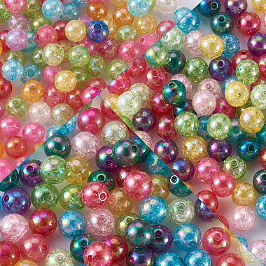Perles en acrylique transparentes craquelées(CACR-TA0001-03)-3