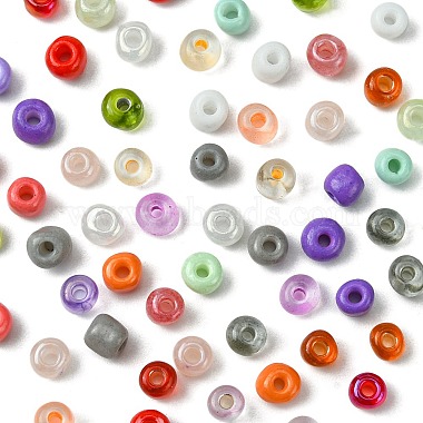 90G 5 Style Opaque & Transparent Inside Colours Glass Seed Beads(SEED-FS0001-15B)-2