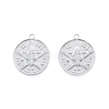 Non-Tarnish 201 Stainless Steel Pendants(STAS-N098-238P)-3