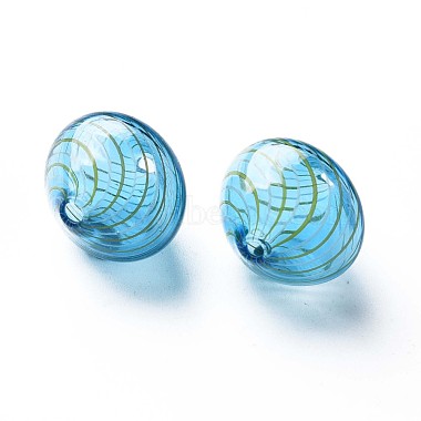 Perles de globe en verre soufflé à la main transparent(GLAA-T012-45)-3