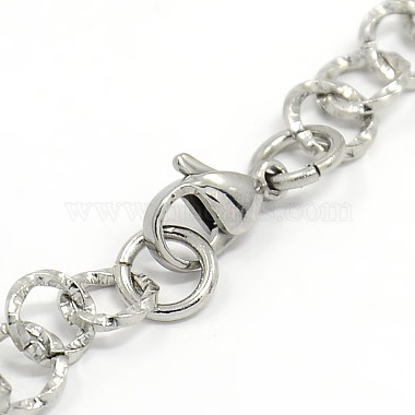 Fashionable 304 Stainless Steel Twisted Grain Cable Chain Bracelets(STAS-A028-B084)-3