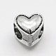 Alloy Heart Large Hole European Beads(MPDL-M040-13AS)-1