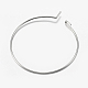 316 Surgical Stainless Steel Hoop Earrings Findings(STAS-F149-32P-A)-3