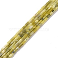 Natural Xinyi Jade/Chinese Southern Jade Beads Strands, Column, 4x2.5mm, Hole: 1mm, about 87pcs/strand, 14.88~15.12 inch(37.8~38.4cm)(G-M389-15)