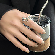 DIY fashionable stainless steel ring with non fading color, female niche high-end light luxury tagram style(TZ8637-10)
