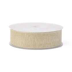 Polyester Ribbons, Bisque, 1 inches(25mm); about 100yards/roll(91.44m/roll)(SRIB-L051-25mm-C004)