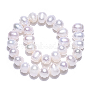 brins de perles de culture d'eau douce naturelles(PEAR-N013-06V)-4