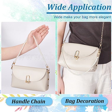 Elite 2Pcs Plastic Imitation Pearl Bead Bag Straps(FIND-PH0008-18B)-3