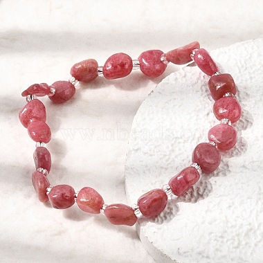 Natural Rhodonite Beads Bracelets(GG-CBA05D5-02B-06A)-3