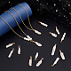 15Pcs Natural Quartz Crystal Pendants(PALLOY-AB00134)-5