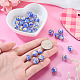 30Pcs Handmade Gold Sand Lampwork Beads(LAMP-TA0002-37B)-5