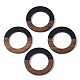Resin & Walnut Wood Pendants(X-RESI-T035-10)-1