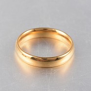 304 Stainless Steel Rings, Golden, 16~19mm(RJEW-N020-18G)