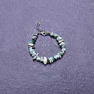 Natural Amazonite Chip Beaded Bracelets for Women(IW6789-56)