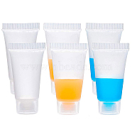 Plastic Squeeze Bottle, Makeup Hoses, Facial Cleanser Tube, Face Cream Container, Portable Travel Refillable Bottle, Clear, 5.5x1.7~2.95cm, capacity: 5ml(MRMJ-BC0001-20)