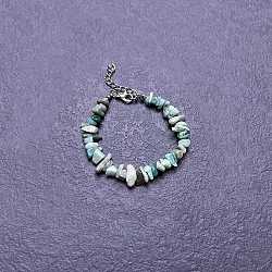 Natural Amazonite Chip Beaded Bracelets for Women(IW6789-56)