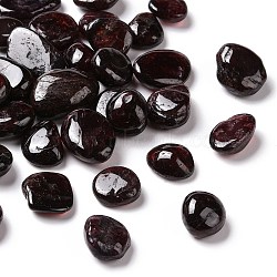 Natural Garnet Chip Beads, Tumbled Stone, No Hole, 8~12x8~12mm(G-O103-15M)