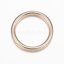 Alloy Welded Round Rings, Soldered Jump Rings, Lead Free & Cadmium Free & Nickel Free, Ring, Light Gold, 12 Gauge, 18.5x2mm; Inner Diameter: 15mm(PALLOY-AD48904-MG-NR)