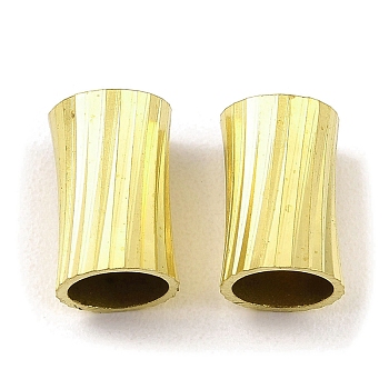 Brass Tube Beads, Large Hole Beads, Column, Golden, 13x8.5mm, Hole: 7mm