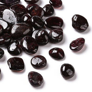 Natural Garnet Chip Beads, Tumbled Stone, No Hole, 8~12x8~12mm