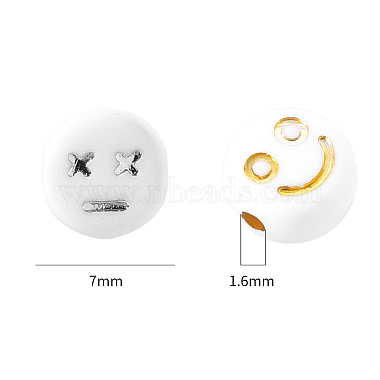 Opaque White Acrylic Beads(MACR-YW0001-21B)-2