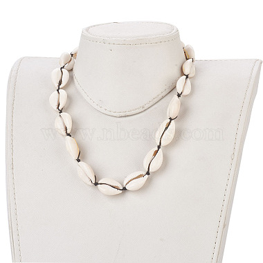 Colliers de perles coquille cauris(X-NJEW-JN02293)-5
