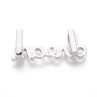 Brass Micro Pave Cubic Zirconia Letter Slide Charms(ZIRC-P077-30-NR)-3