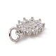 Brass Micro Pave Cubic Zirconia Charms(ZIRC-F132-36P)-3