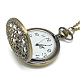Alloy Flat Round Pendant Necklace Pocket Watch(WACH-N012-04)-4