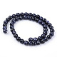 Chapelets de perles en pierre d'or bleue synthétique(X-G-Q462-4mm-28)-2
