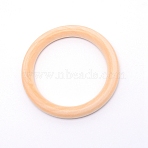 Xanthorroea Rings, Flat Round, BurlyWood, 78.5x9.5mm, Inner Diameter: 60mm(WOOD-WH0108-70G)
