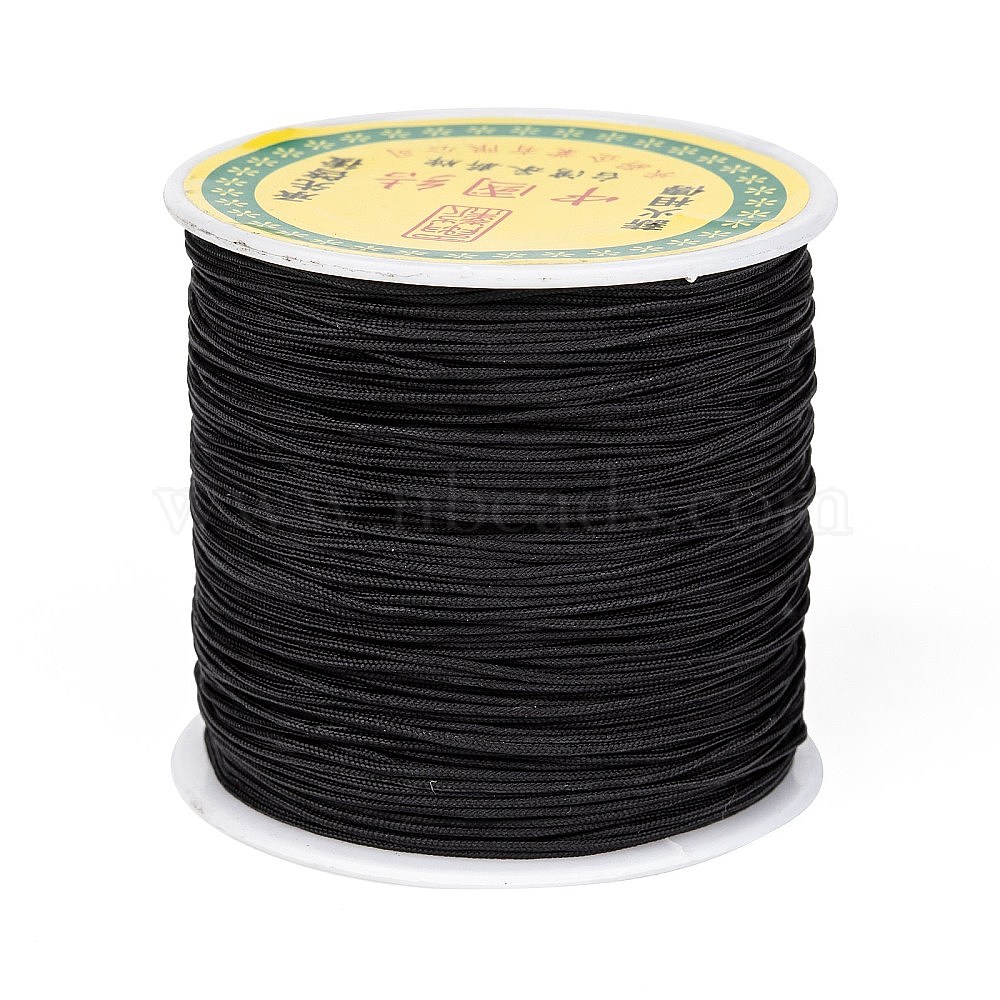onstabiel Wederzijds Onafhankelijkheid Nylon Thread, Black, 1mm, about 98.42 yards(90m)/roll