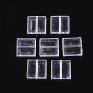 Transparent Acrylic Beads, Square, Clear, 16.5x16.5x4mm, Hole: 1.4mm, about 465pcs/500g(TACR-S134-005)