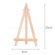 Folding Pine Wood Tabletop Easel,  Painting Display Easel, Bisque, 15x8cm(PW-WG36115-02)