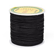 Nylon Thread, Black, 1mm, about 98.42 yards(90m)/roll(NWIR-R006-1mm-900)