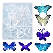 DIY Butterfly Ornament Silicone Molds, Resin Casting Molds, for UV Resin & Epoxy Resin Craft Making, White, 108x88.5x8mm, Inner Diameter: 12~29x38~45mm(DIY-E055-20)
