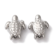 Non-Tarnish 304 Stainless Steel Beads, Tortoise, Stainless Steel Color, 11x9x4mm, Hole: 1mm(STAS-I305-172P)