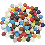 200G 6 Colors Glass Cabochons, Mosaic Tiles, for Home Decoration or DIY Crafts, Flat Round, Mixed Color, 12x5mm(GLAA-SP0001-10)