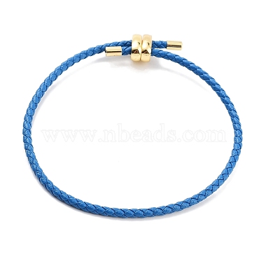 Braided Round Imitation Leather Bracelets Making(BJEW-H610-03G)-2