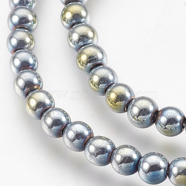 Electroplate Non-magnetic Synthetic Hematite Beads Strands(G-I200-02-4mm)-3