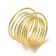 Brass Wire Layer Wrap Ring(RJEW-Q778-34G)-1