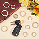 20Pcs 2 Styles Alloy Crystal Rhinestone Spring Gate Rings(FIND-GO0001-82)-4