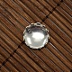 9.5~10mm Clear Domed Glass Cabochon Cover for Flat Round DIY Photo Brass Cabochon Making(DIY-X0103-S-NR)-2