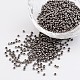 Dark Gray 11/0 Grade A Electroplated Glass Seed Beads(X-SEED-Q008-F576)-1