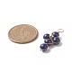 Pendentifs enveloppés de fil de cuivre lapis lazuli naturel(PALLOY-JF01981-01)-3