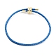 Braided Round Imitation Leather Bracelets Making(BJEW-H610-03G)-2