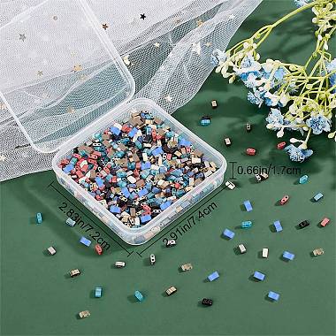 800Pcs 8 Colors 2-Hole Glass Seed Beads(SEED-CN0001-05)-4
